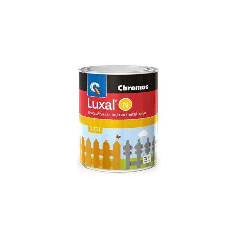 Brzosušiva lak boja za metal i drvo bijela Luxal 0,75L Cijena