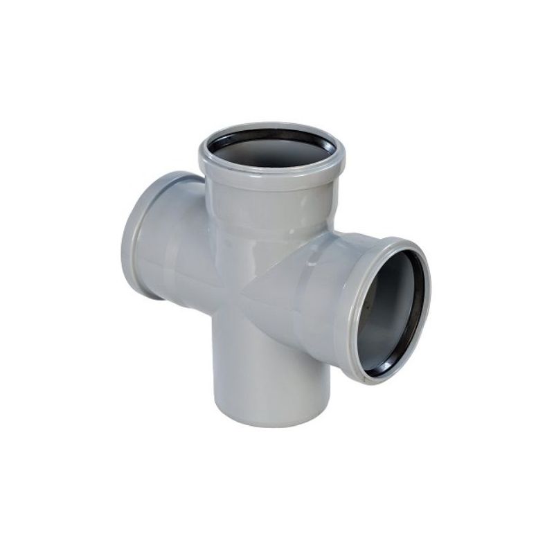 Kanalizacijska račva 110-110-110-87,5° dupla PVC