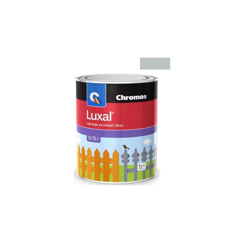 Lak boja za metal i drvo svijetlo siva Luxal 0,2 L Cijena
