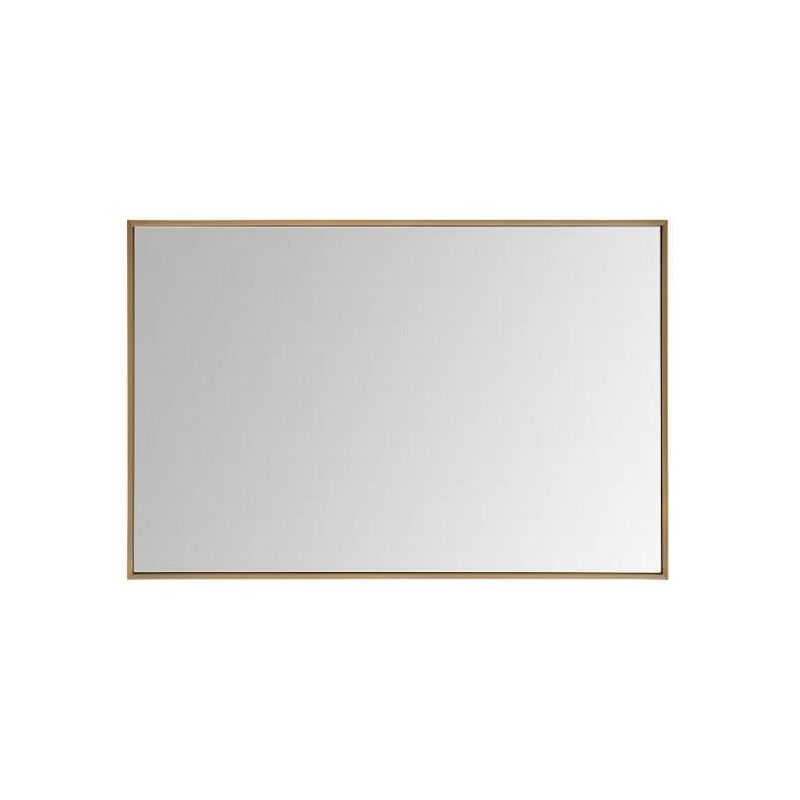 Ogledalo Kimic pravokutno 80x60cm matt zlatni okvir bez rasvjete
