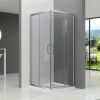 Tuš kabina C-line kvadratna 900x900x1950mm krom profil, mutno staklo 6mm